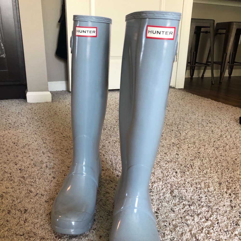 Hunter Rain Boots - tall gloss